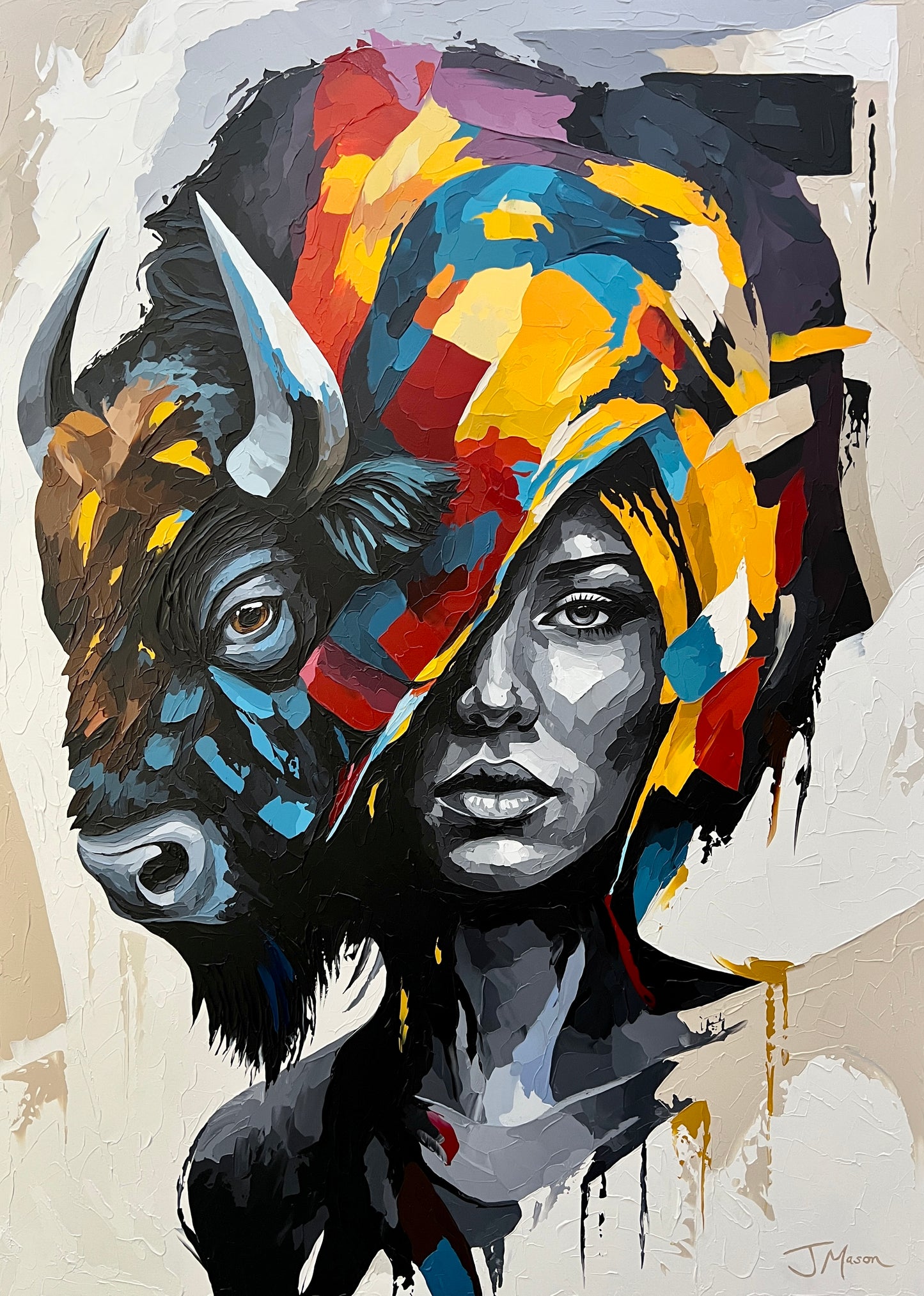 Spirit of the Plains - 140x100 cm