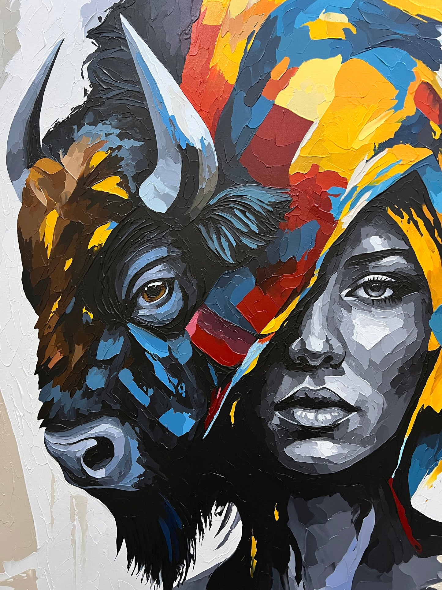 Spirit of the Plains - 140x100 cm