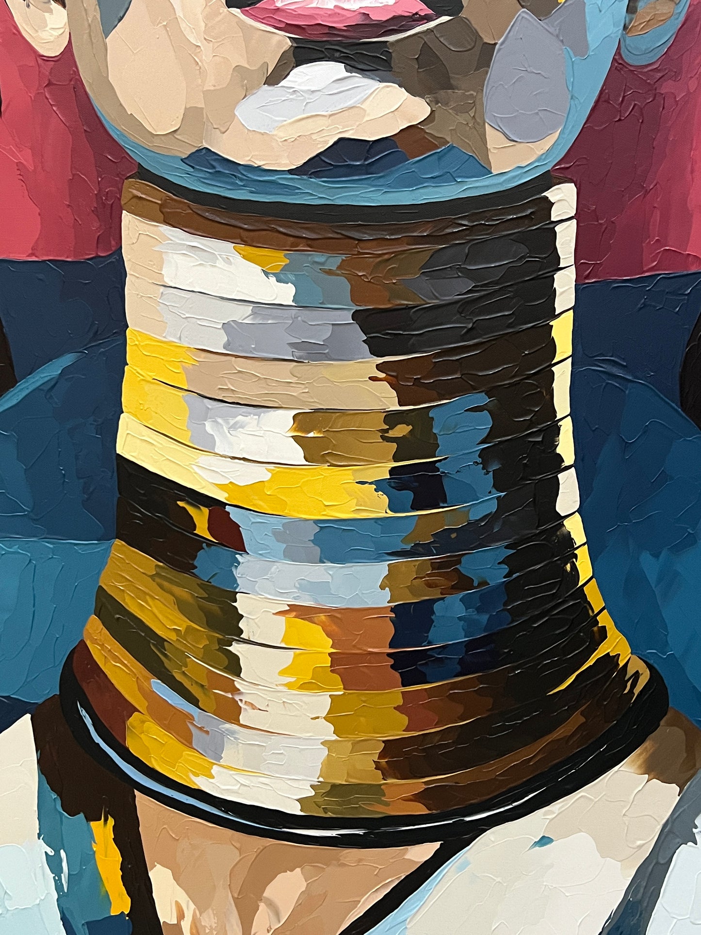 Portrait of a Kayan Woman - 140x100 cm