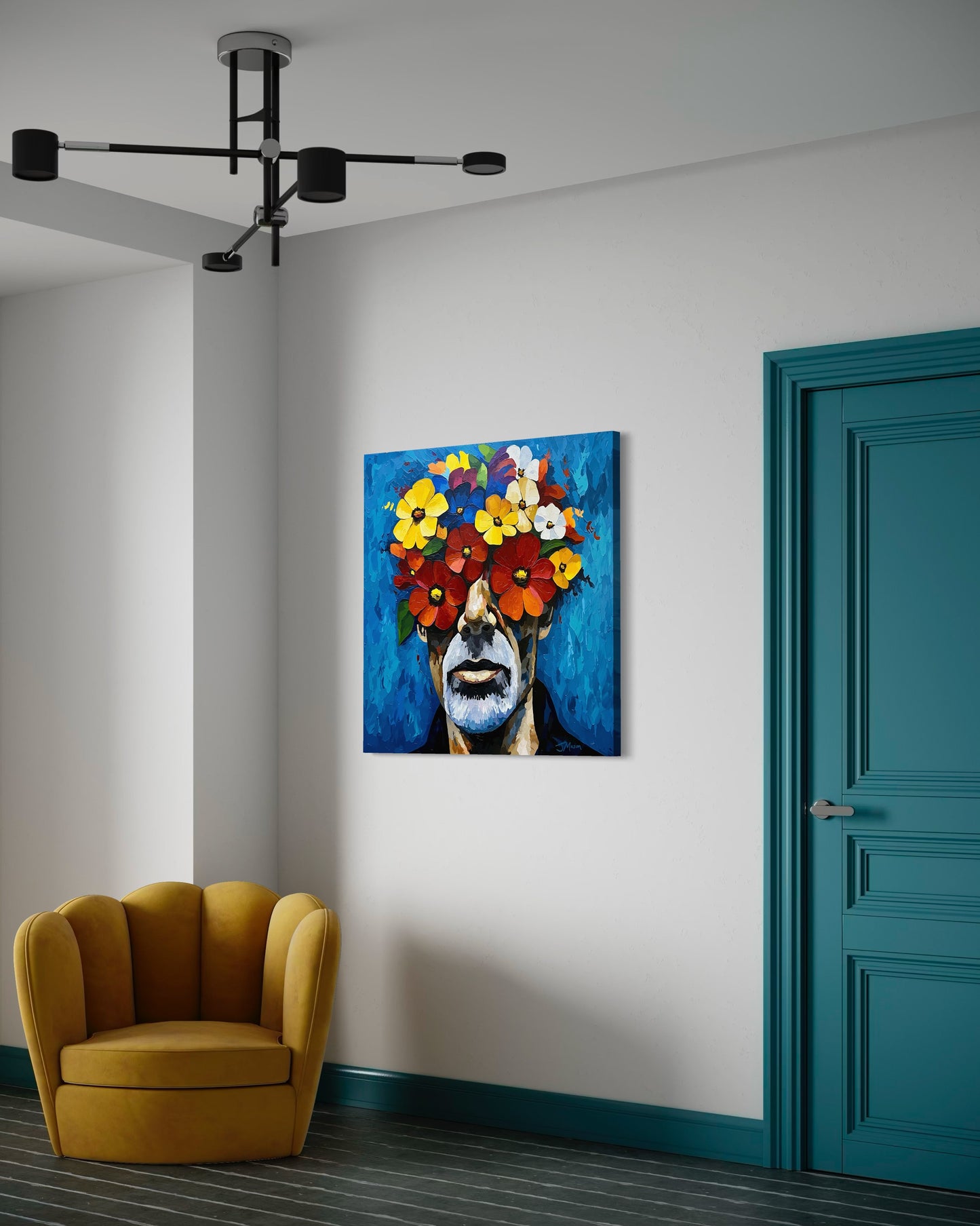 A Blossoming Mind - 100x100 cm