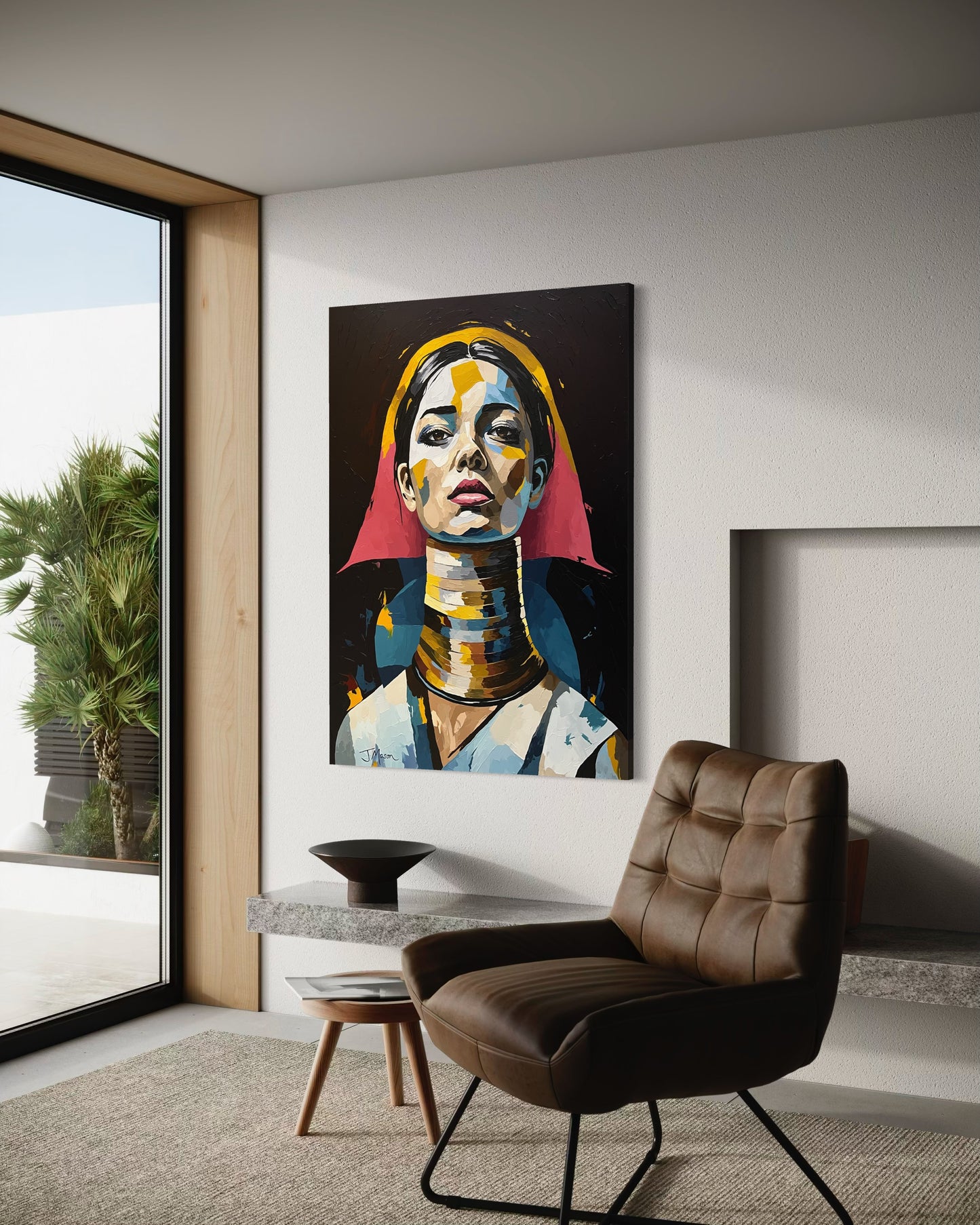 Portrait of a Kayan Woman - 140x100 cm