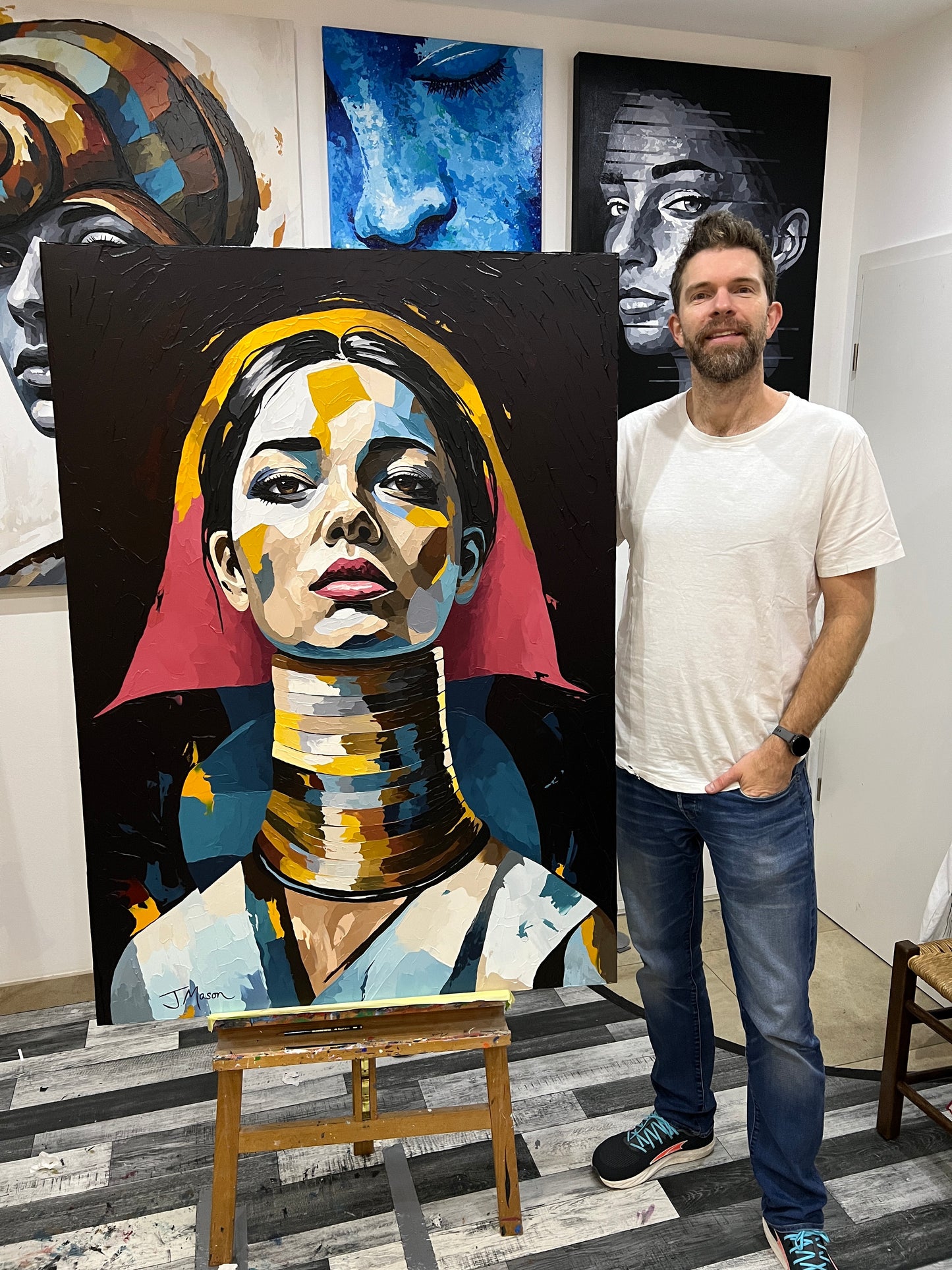 Portrait of a Kayan Woman - 140x100 cm