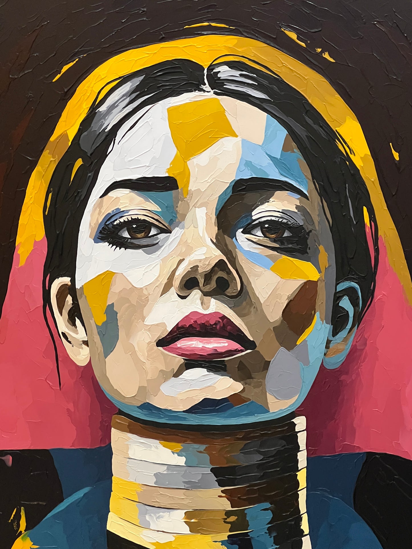 Portrait of a Kayan Woman - 140x100 cm