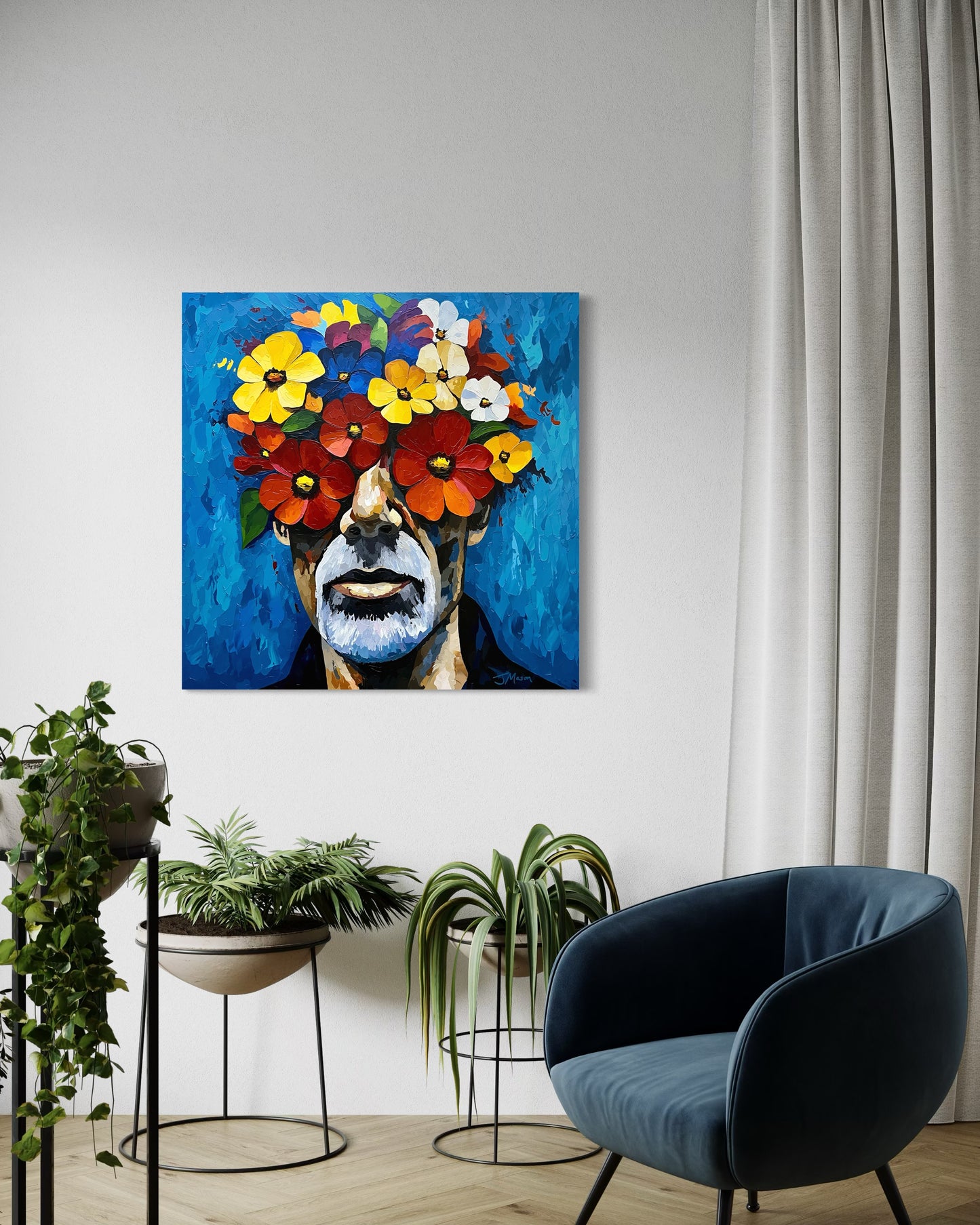 A Blossoming Mind - 100x100 cm