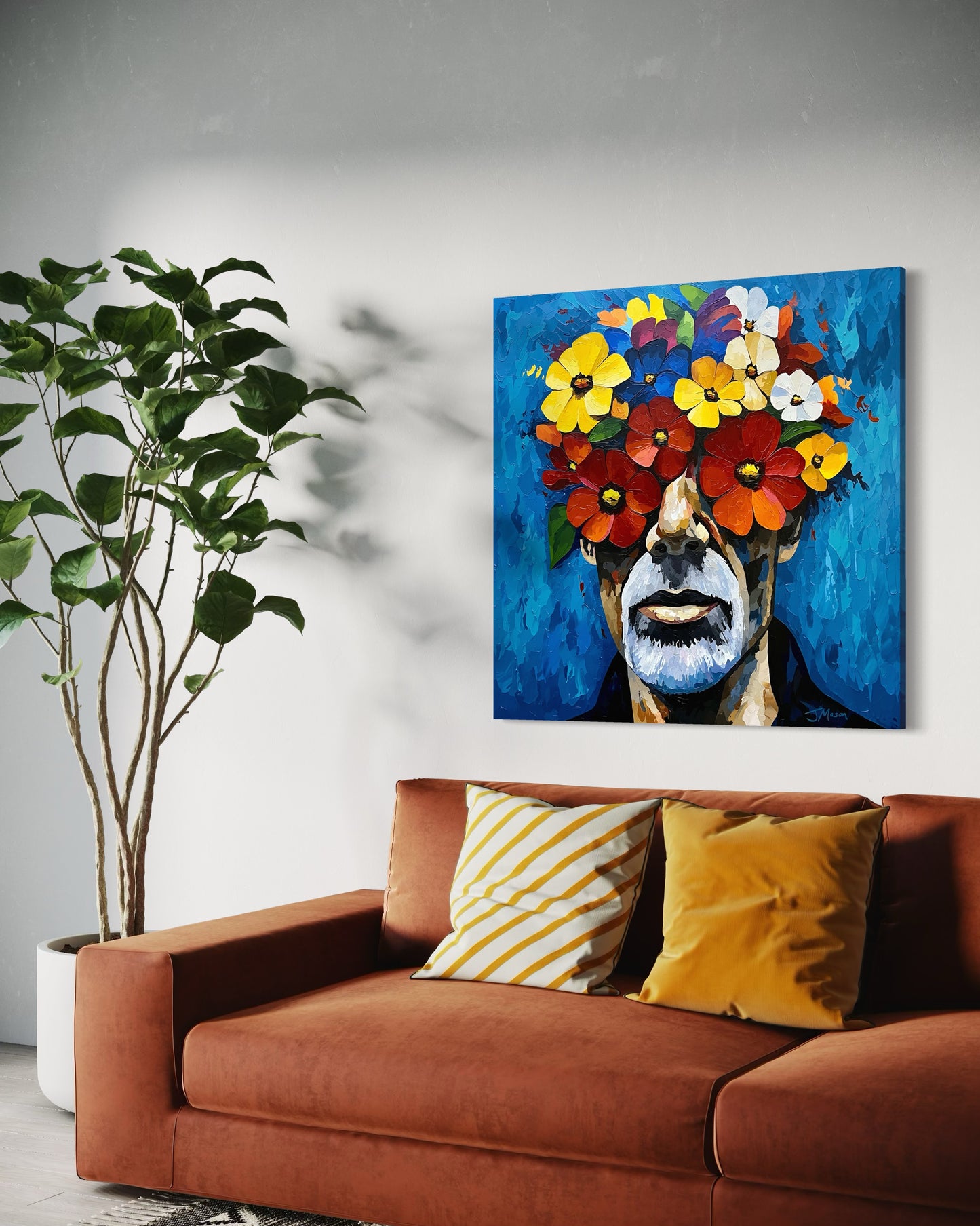 A Blossoming Mind - 100x100 cm