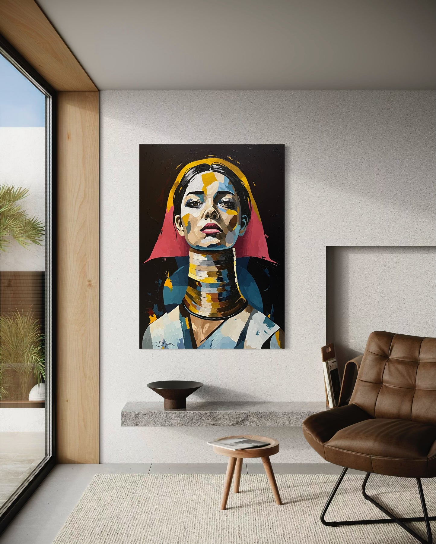 Portrait of a Kayan Woman - 140x100 cm