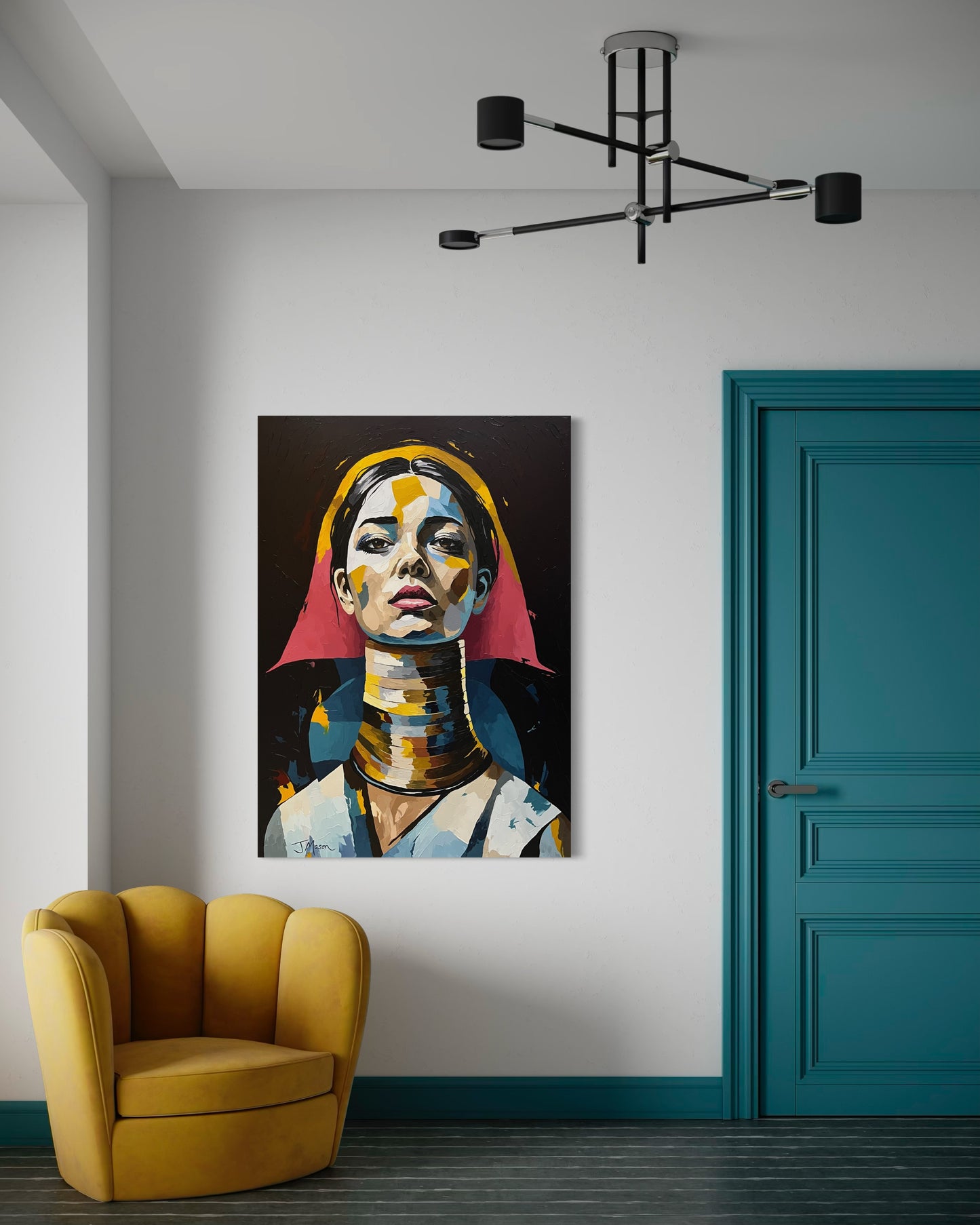 Portrait of a Kayan Woman - 140x100 cm