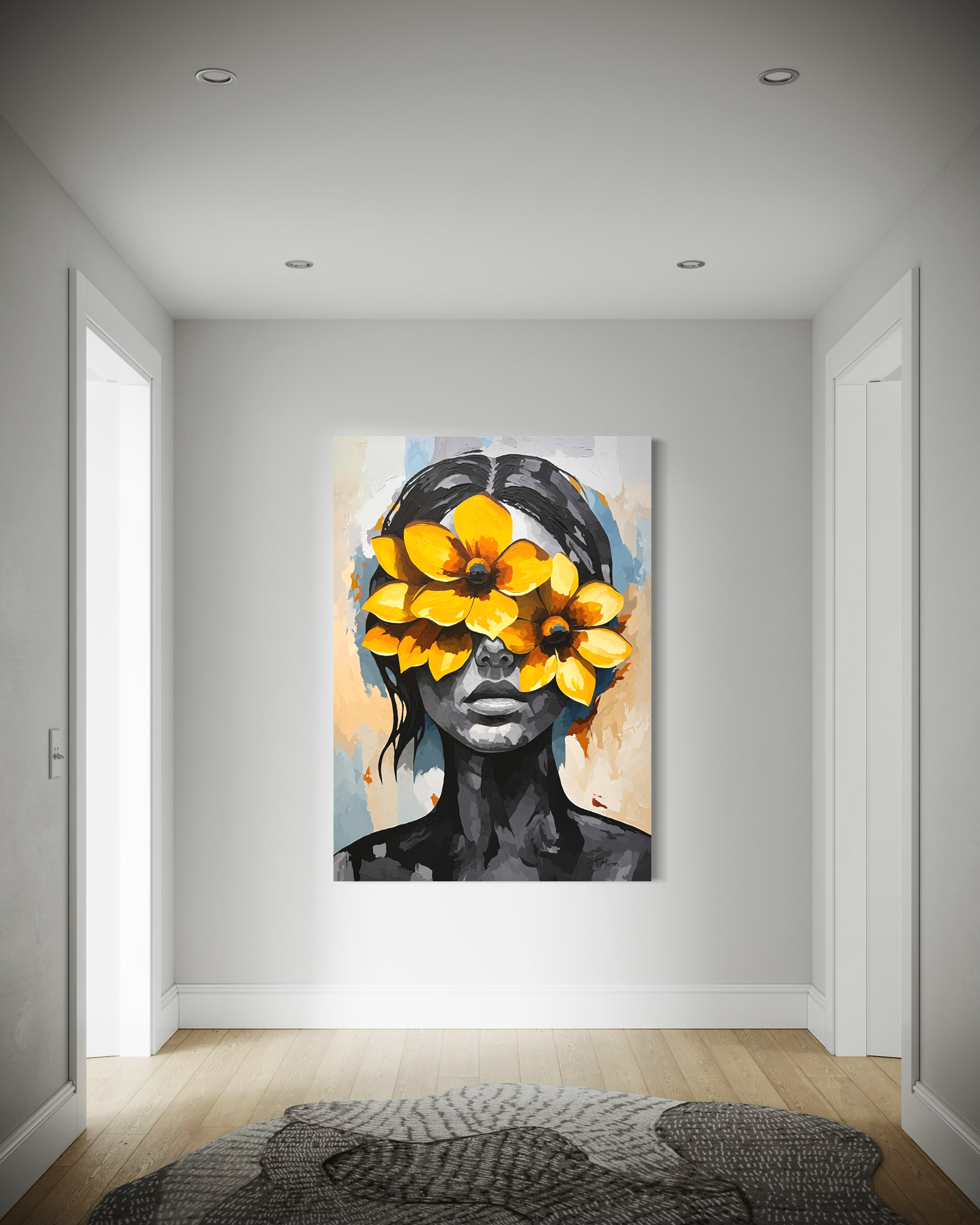 Golden Eclipse - 140x100 cm