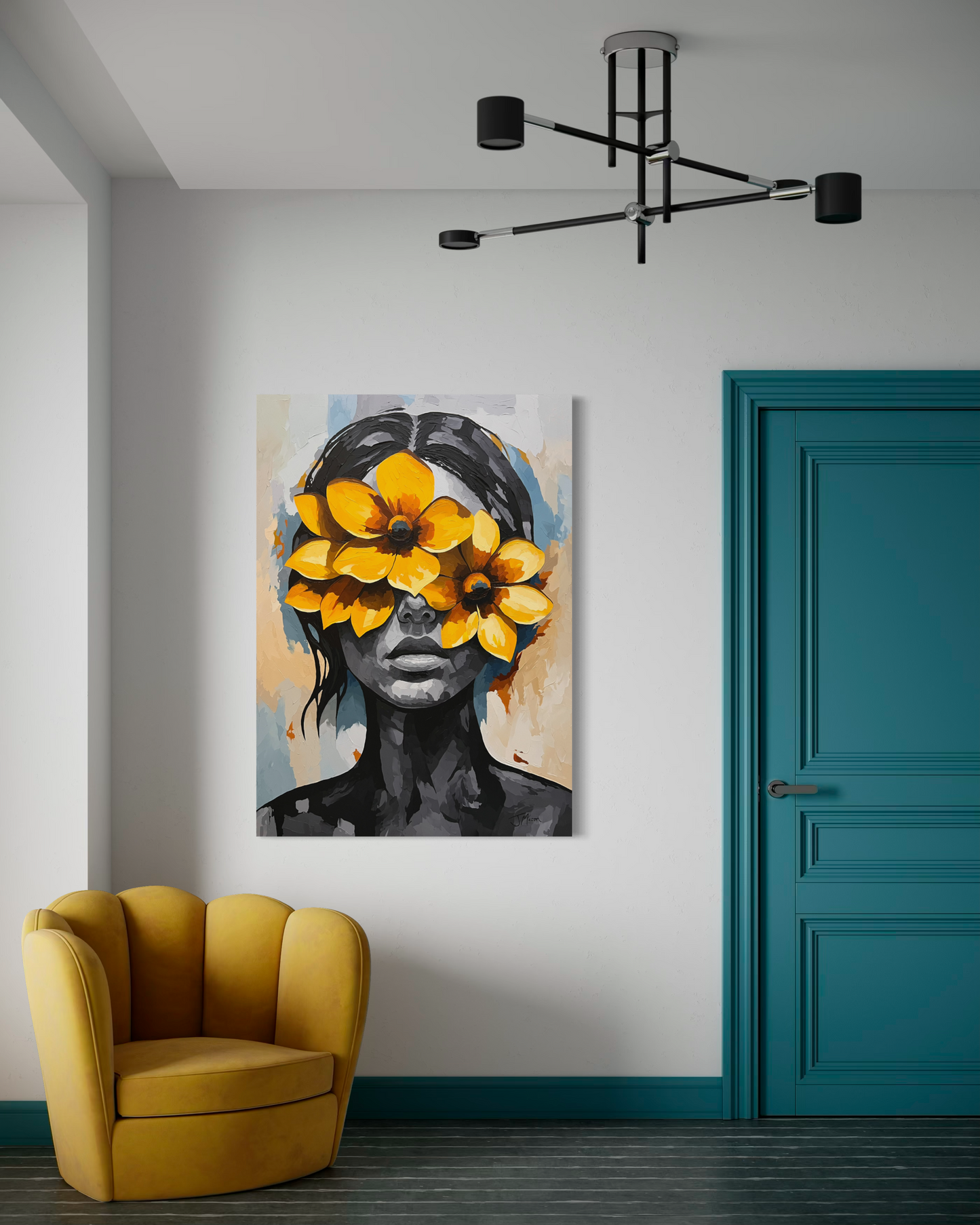 Golden Eclipse - 140x100 cm