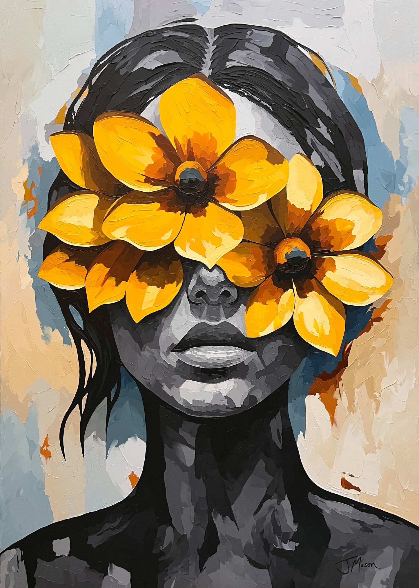 Golden Eclipse - 140x100 cm