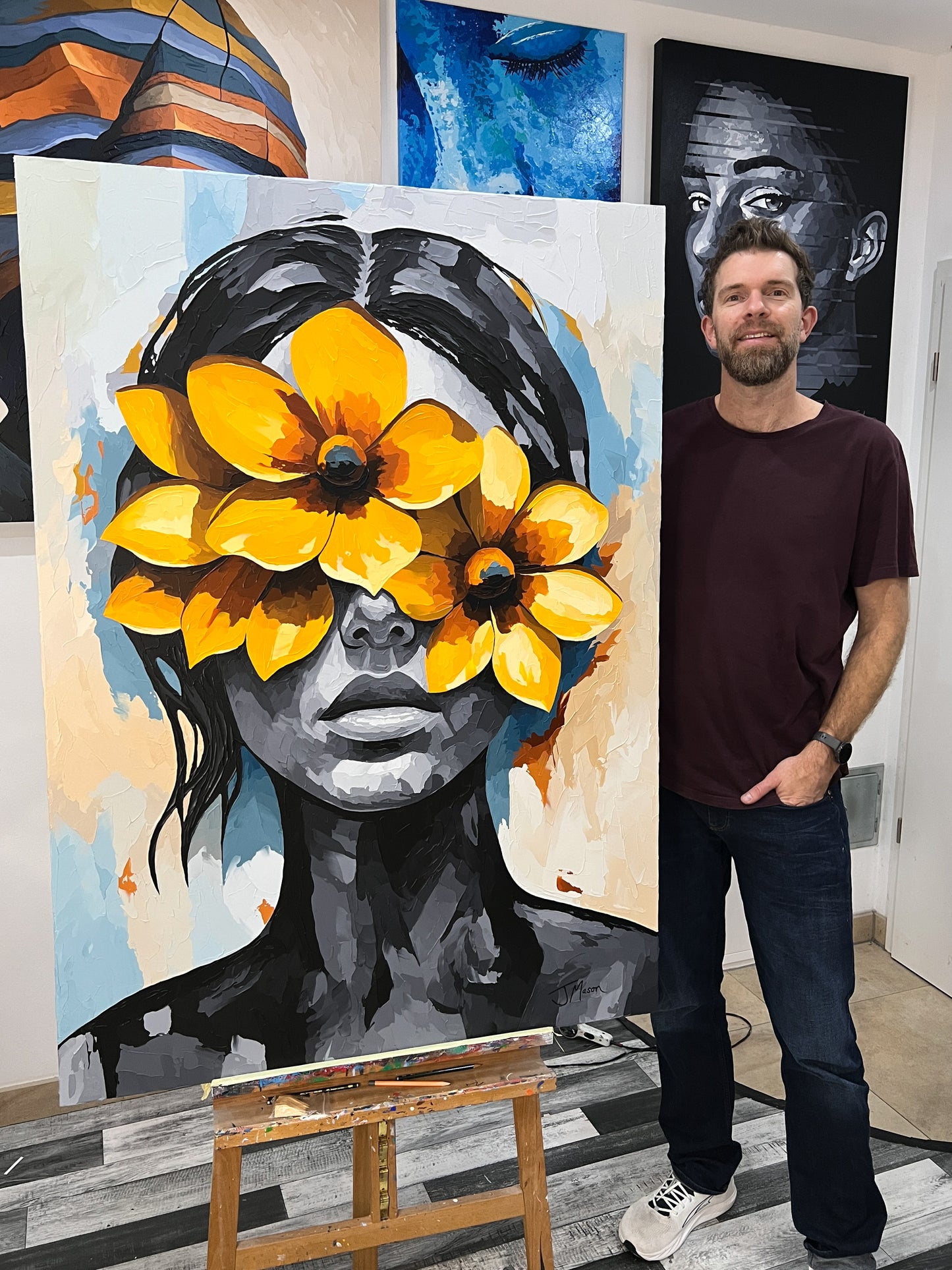 Golden Eclipse - 140x100 cm
