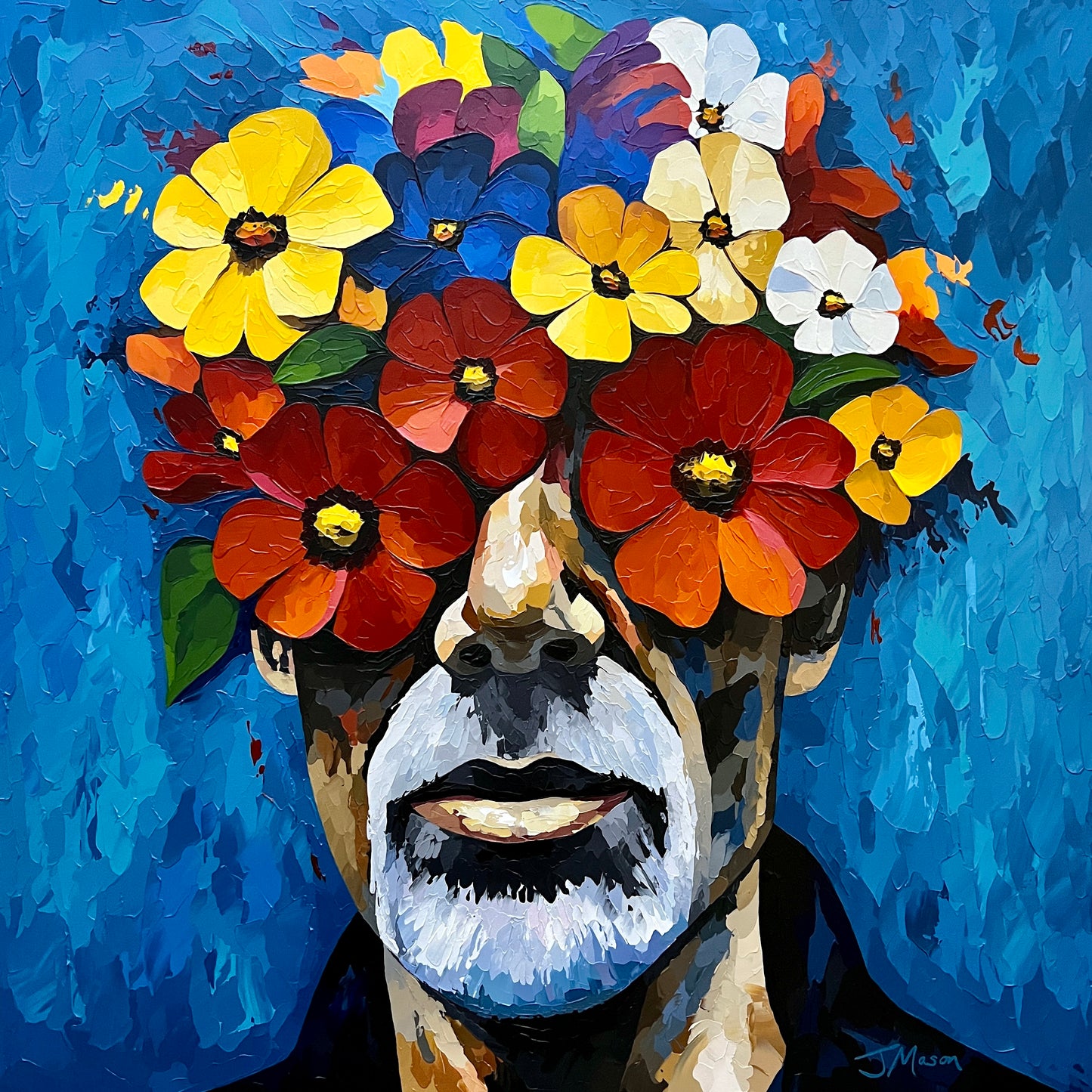 A Blossoming Mind - 100x100 cm